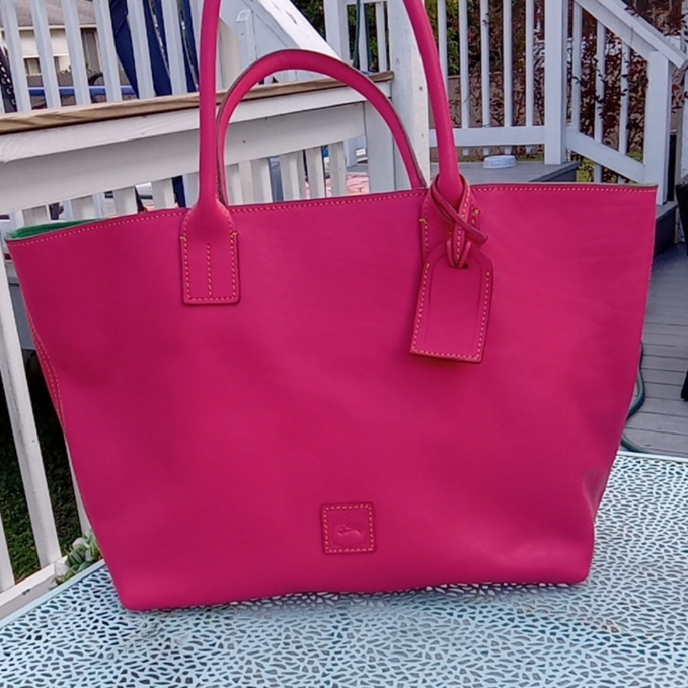 Fuchsia Florentine Leather Russell never used Tote Bag